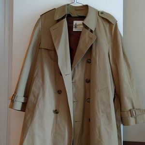 London Fog Wamsutta Trench Coat with removable Faux Fur Liner